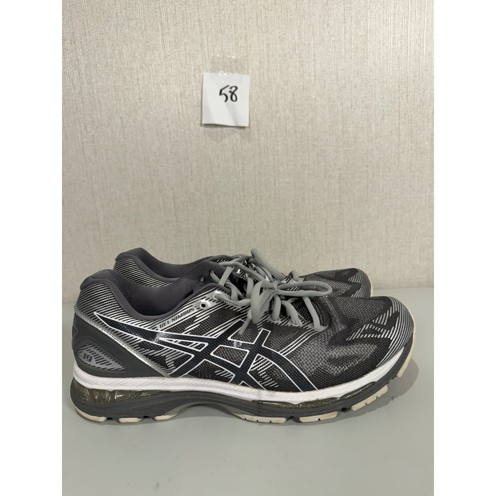 Asics Gel-Nimbus 19 Carbon White Silver Running Shoes T700N Mens 10.5